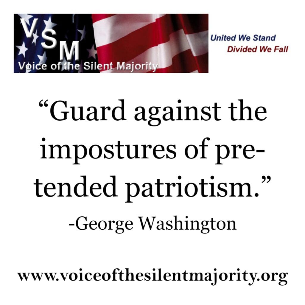 George washington's guard against the pitfalls of pre-tended patriotism.