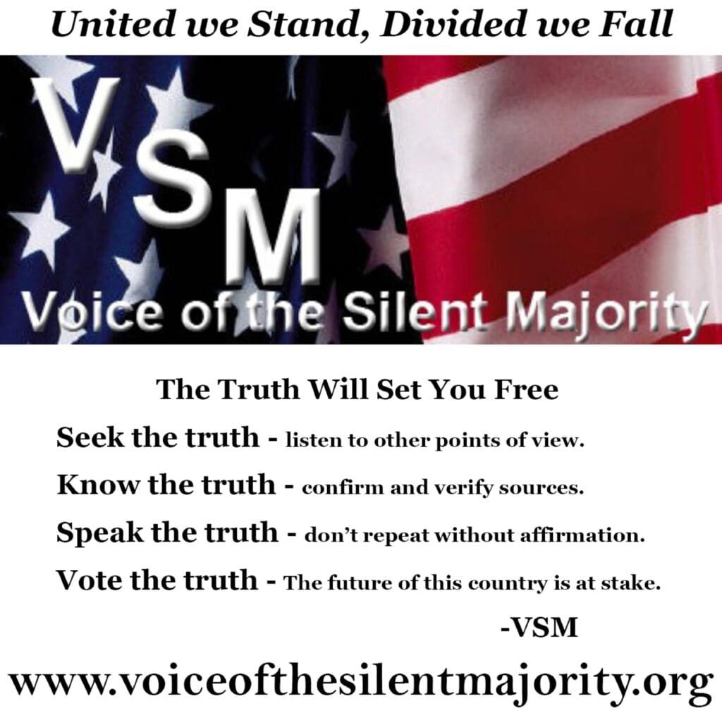 A poster for the voice of the silent majority.