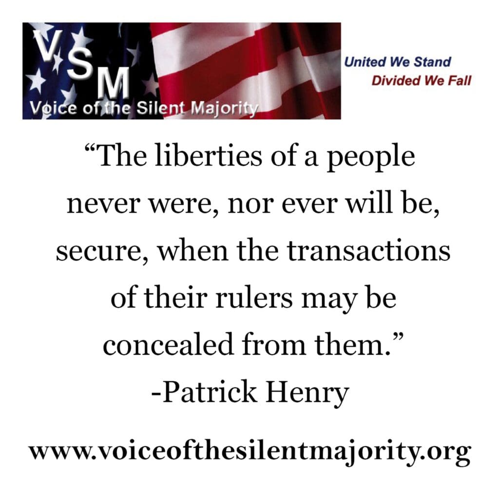 A quote from patrick henry about the liberties of a people.